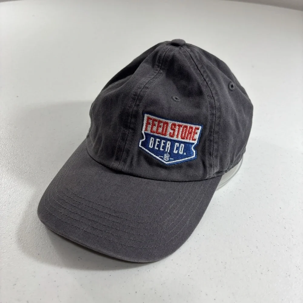 RARE Feed Store Beer Co Brewery Dad Hat Cap Bloomfield Indiana Grey Richardson